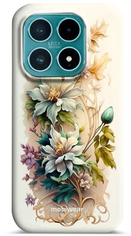 Mobiwear Odolné pouzdro Xiaomi 17 - Elite Pro E014E Krémové květy