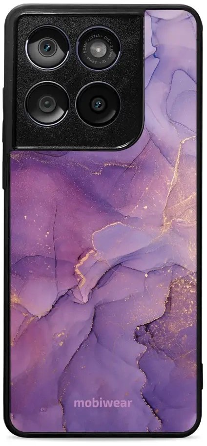 Mobiwear Glossy lesklý pro Motorola Edge 60 Fusion - Fialový mramor