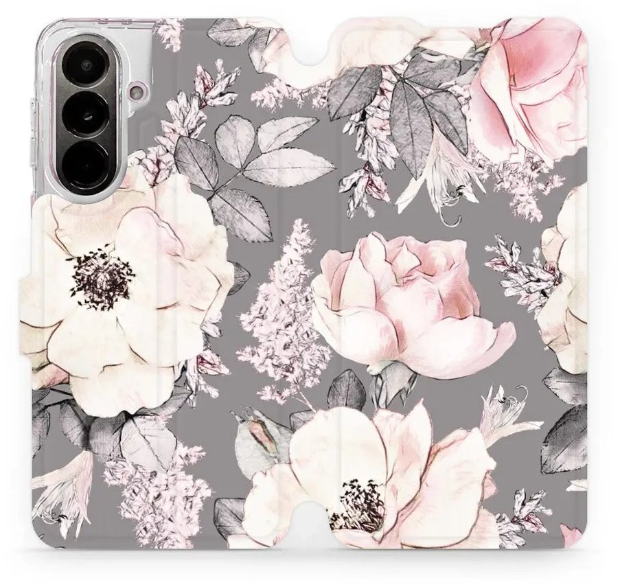 Mobiwear Flip pouzdro pro Samsung Galaxy A37 5G - MX06S květy