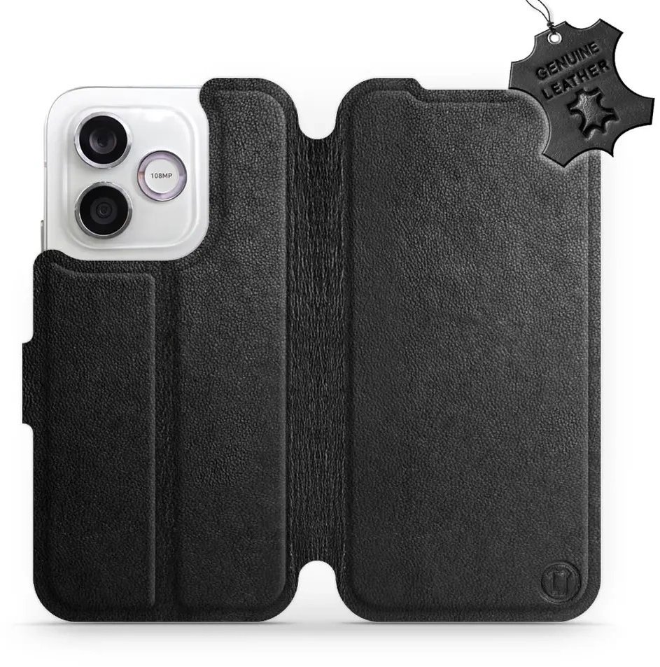 Mobiwear Kožené flip pouzdro pro Honor 600 Lite - černé