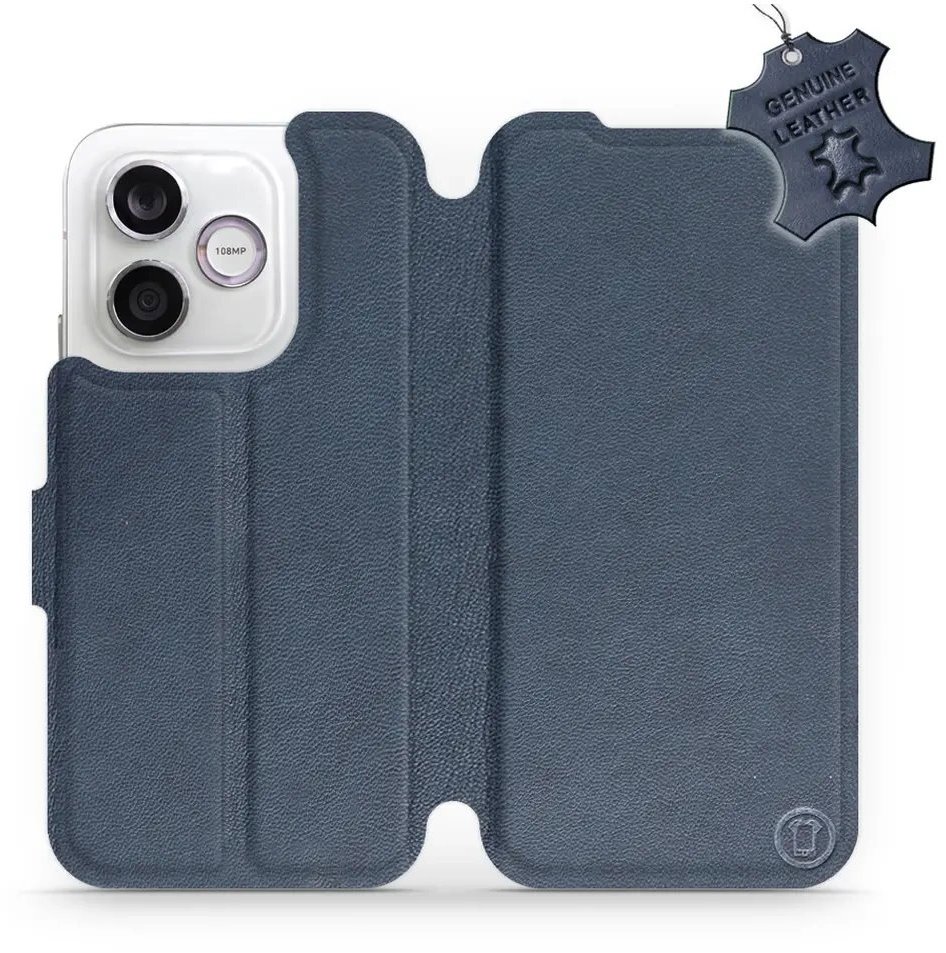 Mobiwear Kožené flip pouzdro pro Honor 600 Lite - modré