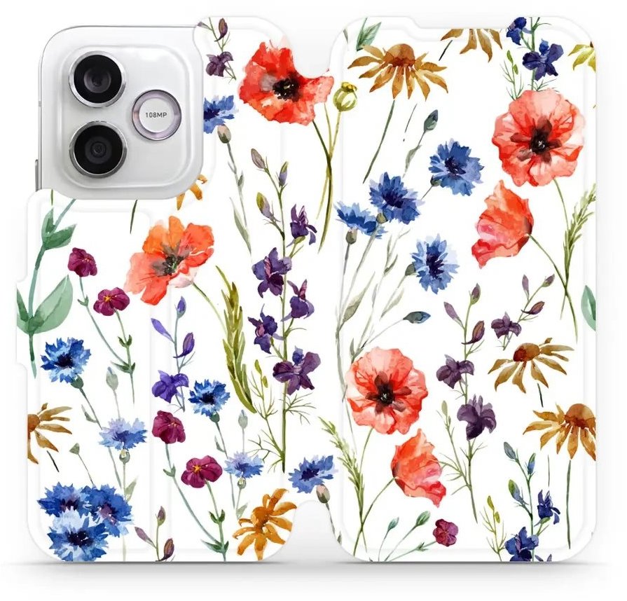 Mobiwear Flip pouzdro pro Honor 600 Lite - MP04S kvítí