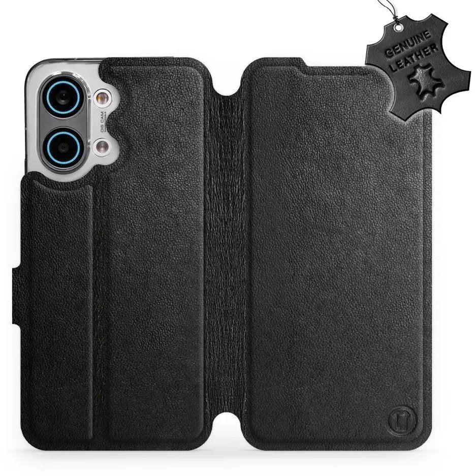 Mobiwear Kožené flip pouzdro pro Xiaomi POCO X8 Pro Max - černé