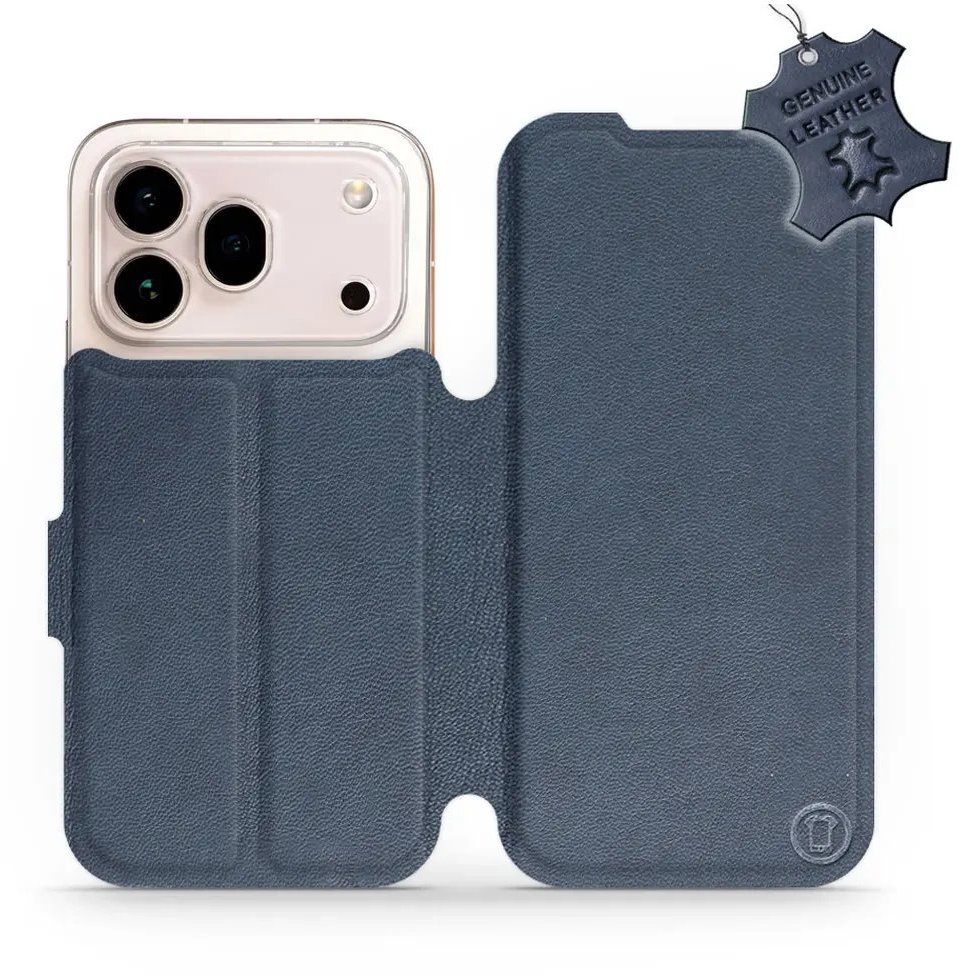 Mobiwear Kožené flip pouzdro pro Honor 600 Pro - modré