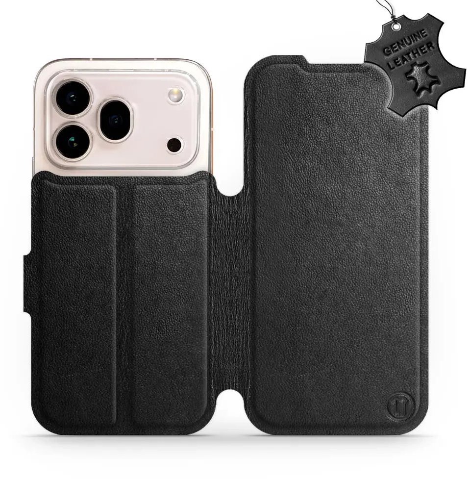 Mobiwear Kožené flip pouzdro pro Honor 600 Pro - černé