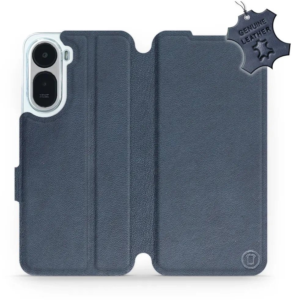 Mobiwear Kožené flip pouzdro pro Xiaomi Redmi A7 Pro - modré