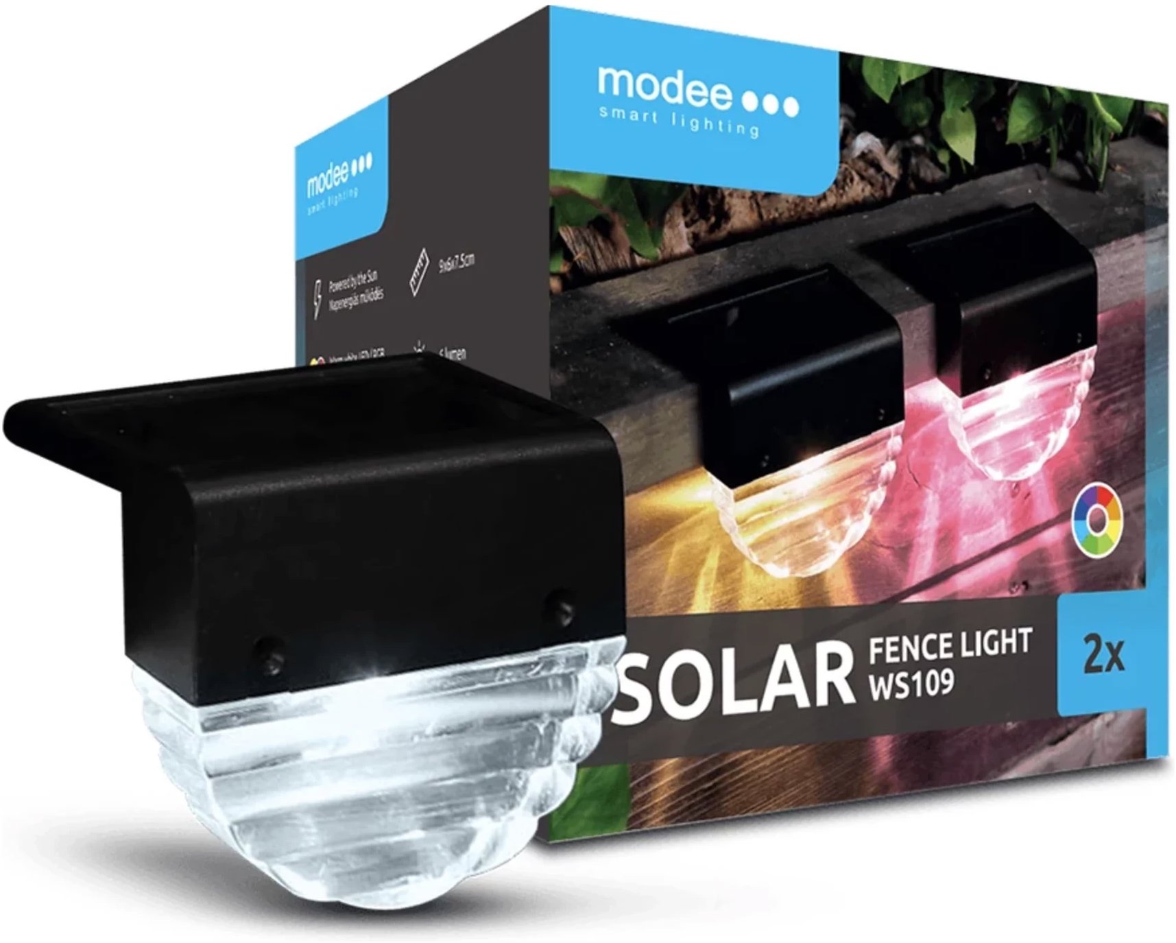 Modee Lightning Solární svítidlo WS109 RGB 2 ks