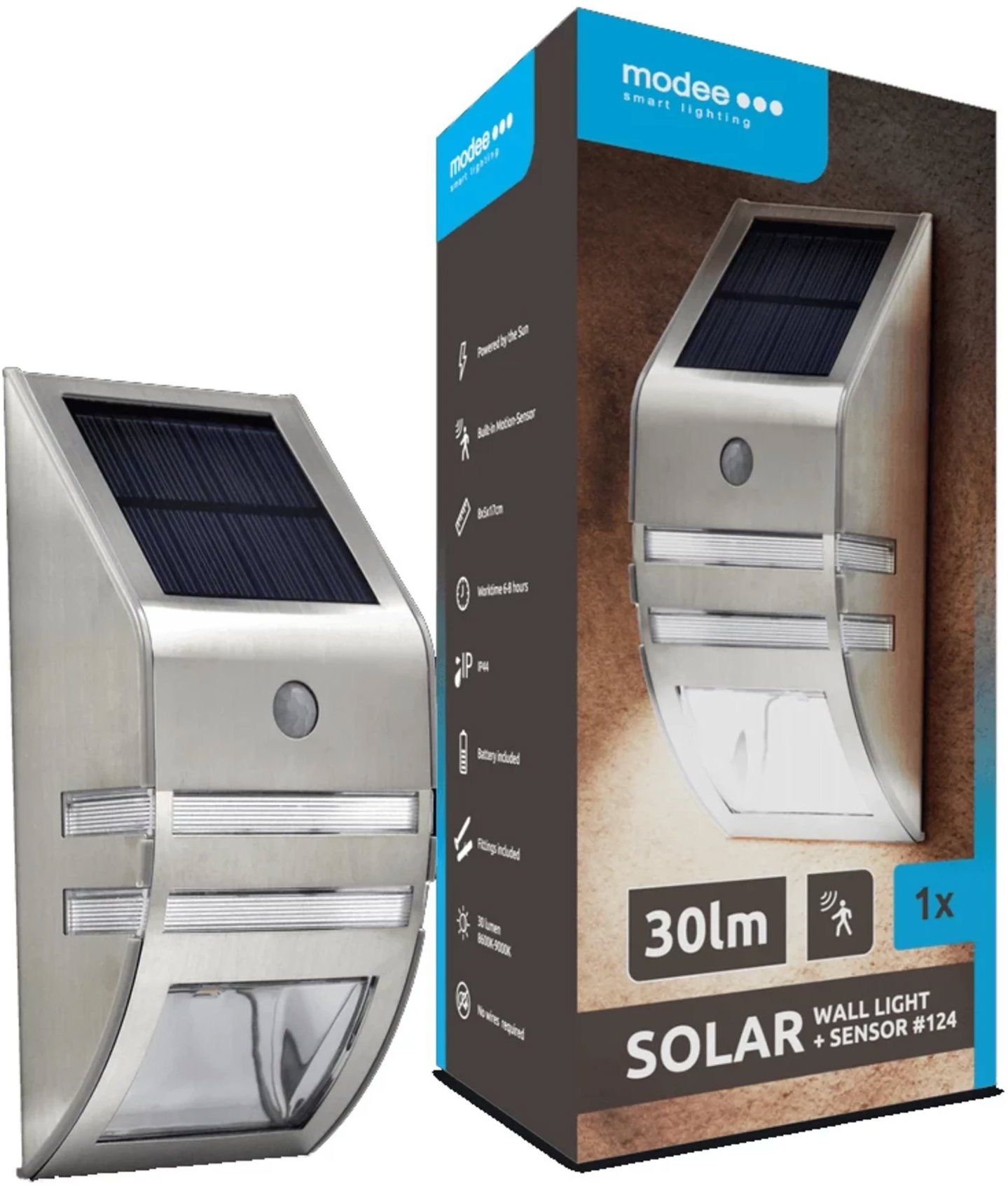 Modee Lightning Solární svítidlo WS124 se senzorem