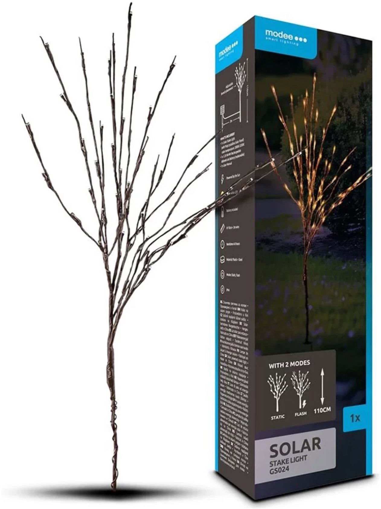 Modee Lightning Solární svítidlo GS024 zapichovací 110 cm 1 ks