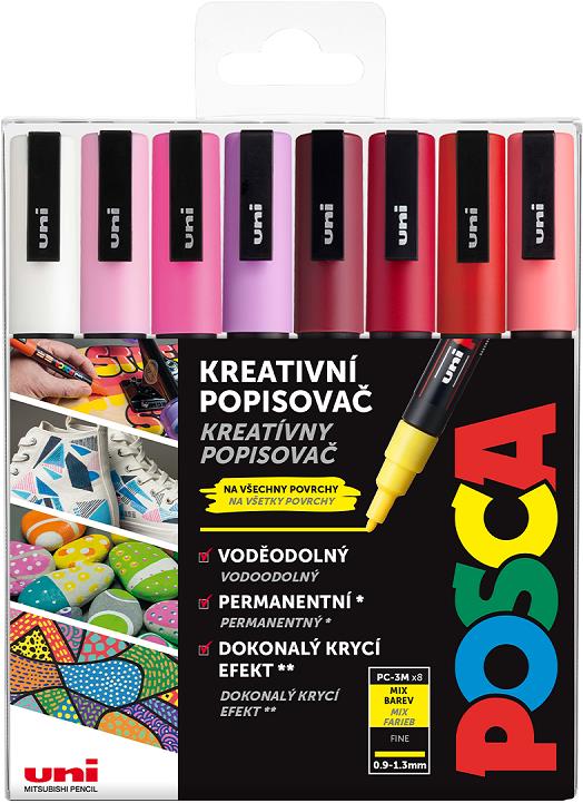 UNI Posca 3M - teplé barvivky