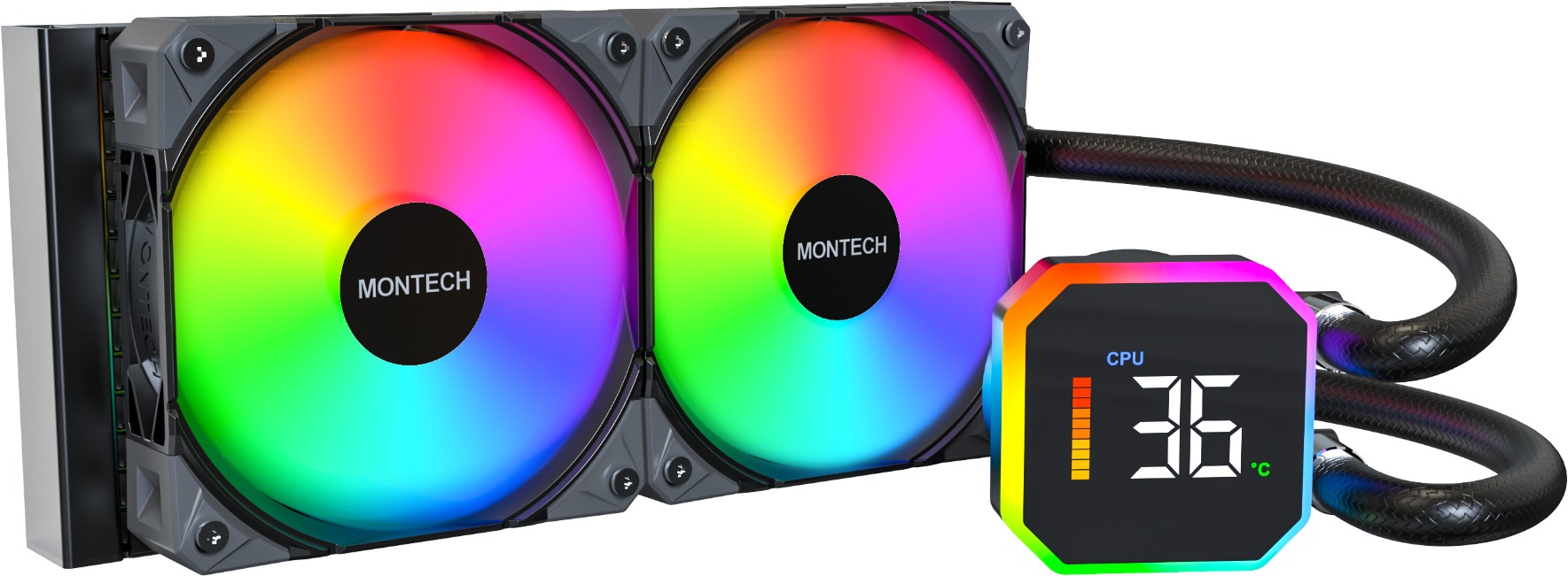 Montech Hyper Flow Digital 240 Black