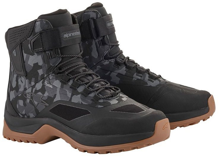 ALPINESTARS boty CR-6 DRYSTAR, černé/šedé maskáčové, vel. 40,5