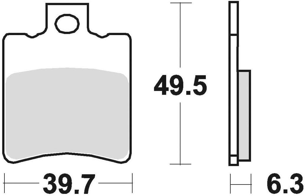 Braking brzdové destičky (semi-metalická směs SM1) (2ks) M501-140