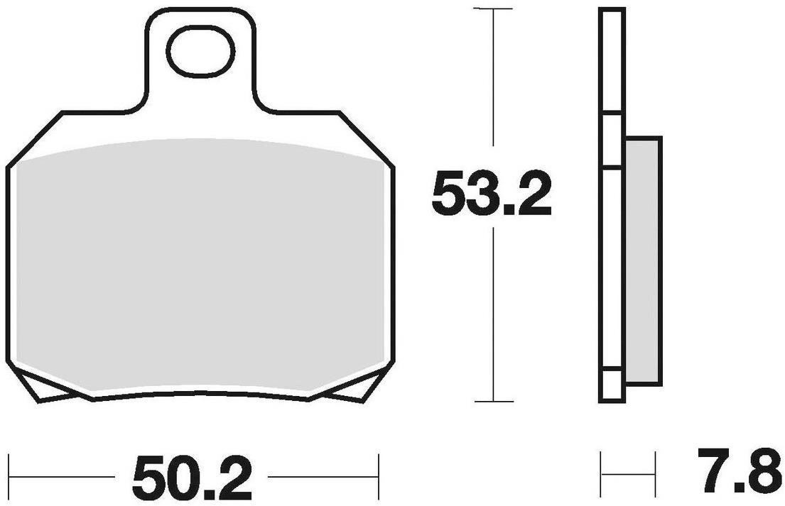 Braking brzdové destičky (semi-metalická směs SM1) (2ks) M501-162
