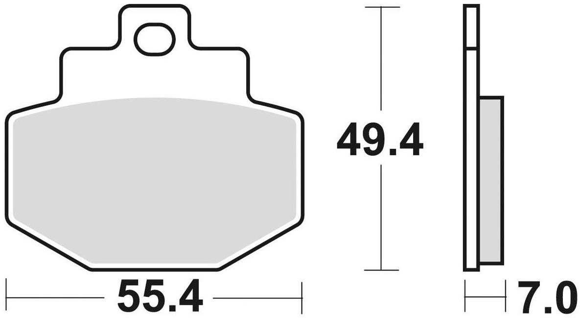 Braking brzdové destičky (semi-metalická směs SM1) (2ks) M501-173