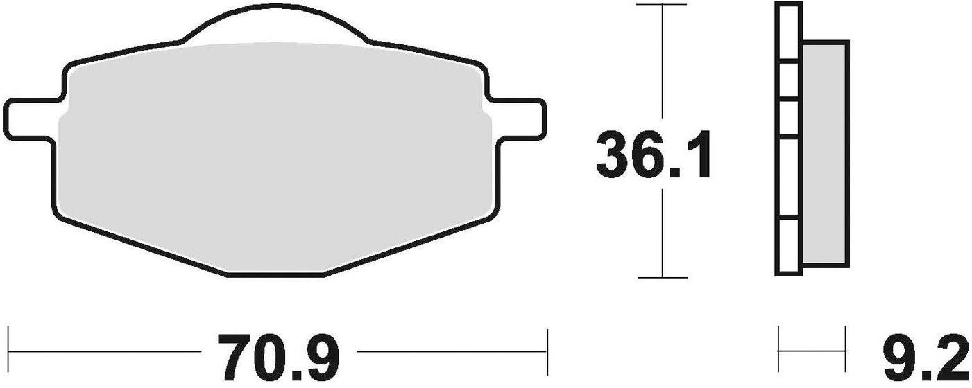 Braking brzdové destičky (semi-metalická směs SM1) (2ks) M501-111