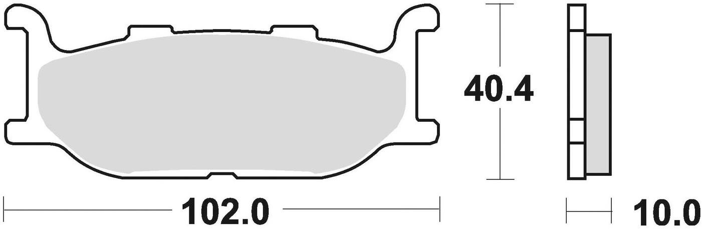 Braking brzdové destičky (semi-metalická směs SM1) (2ks) M501-139