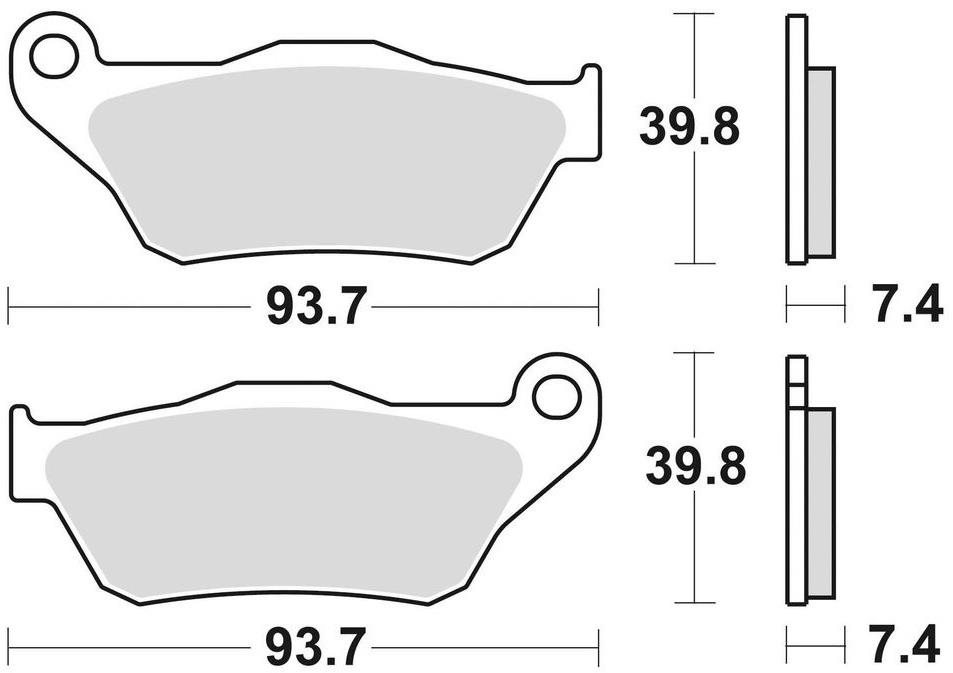 Braking brzdové destičky (semi-metalická směs SM1) (2ks) M501-192