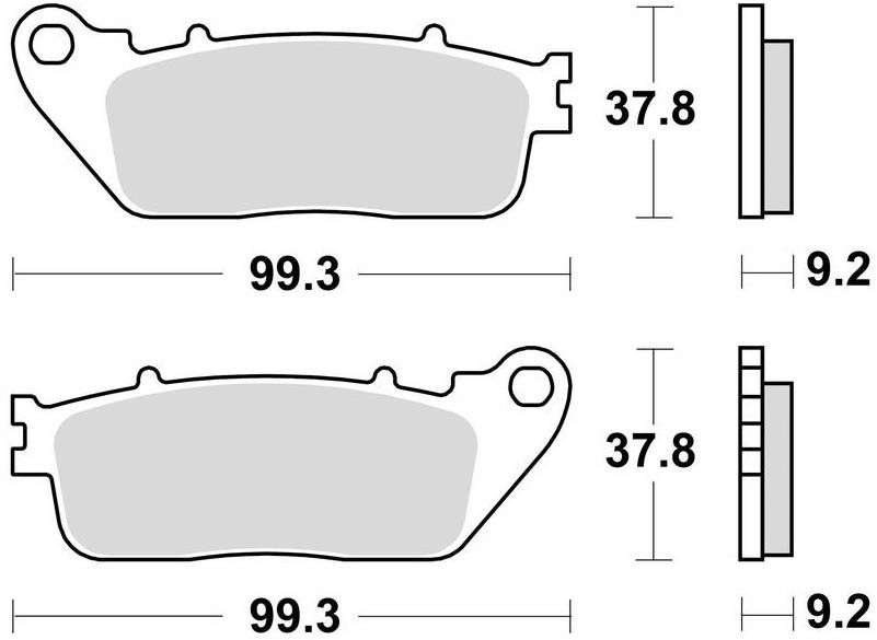 Braking brzdové destičky (semi-metalická směs SM1) (2ks) M501-194