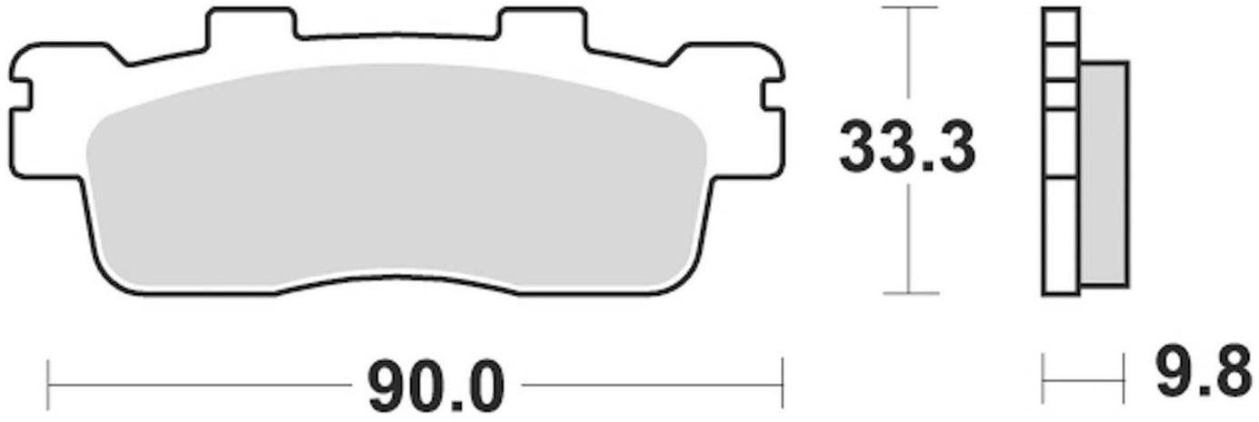 Braking brzdové destičky (semi-metalická směs SM1) (2ks) M501-195
