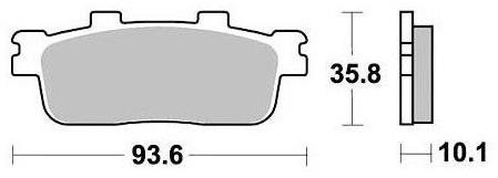 Braking brzdové destičky (semi-metalická směs SM1) (2ks) M501-196