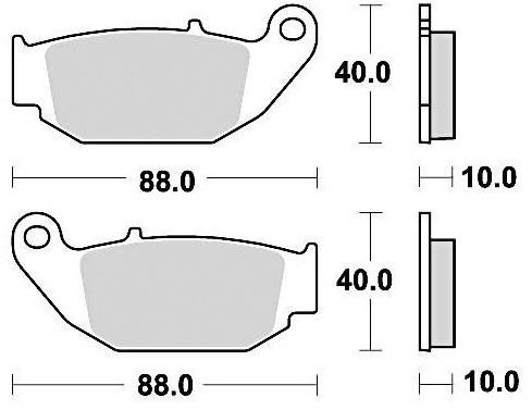Braking brzdové destičky (semi-metalická směs SM1) (2ks) M501-201