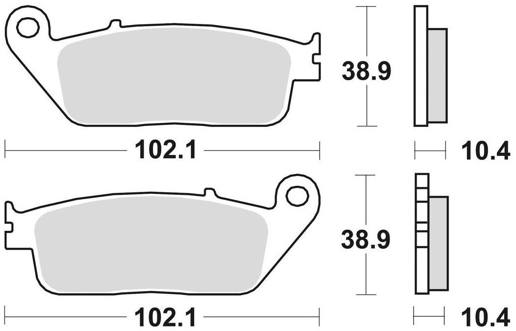 Braking brzdové destičky (semi-metalická směs SM1) (2ks) M501-138