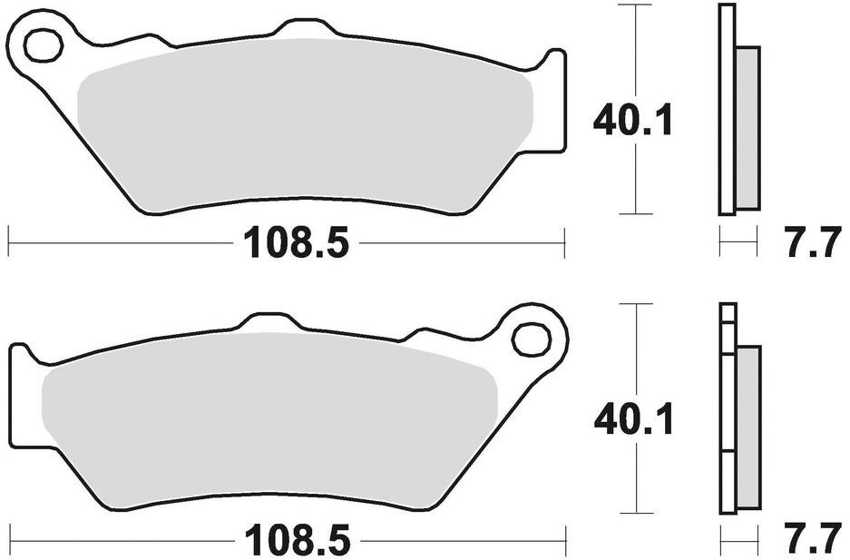 Braking brzdové destičky (semi-metalická směs SM1) (2ks) M501-147