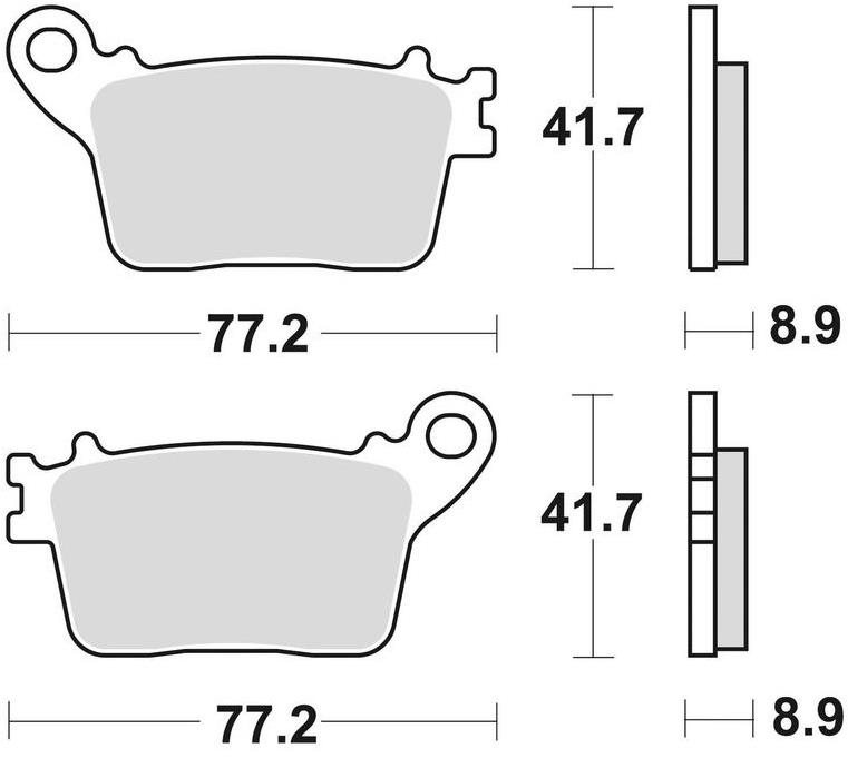 Braking brzdové destičky (semi-metalická směs SM1) (2ks) M501-191