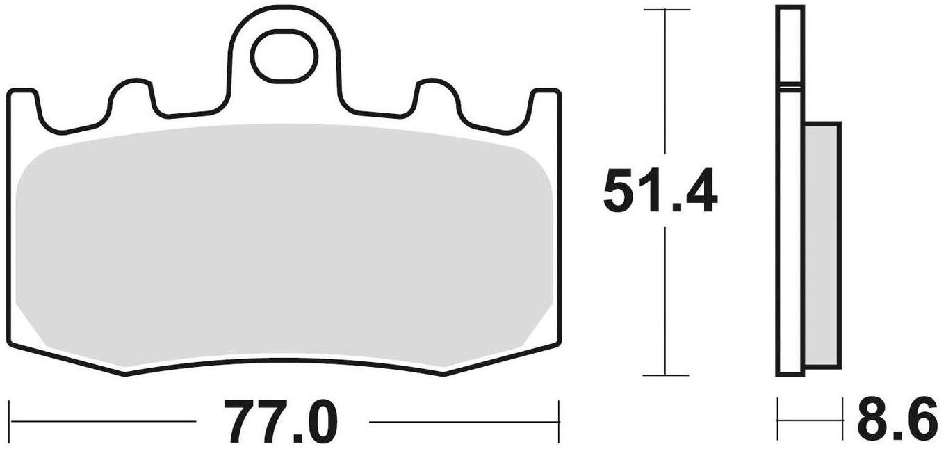 Braking brzdové destičky (semi-metalická směs SM1) (2ks) M501-181