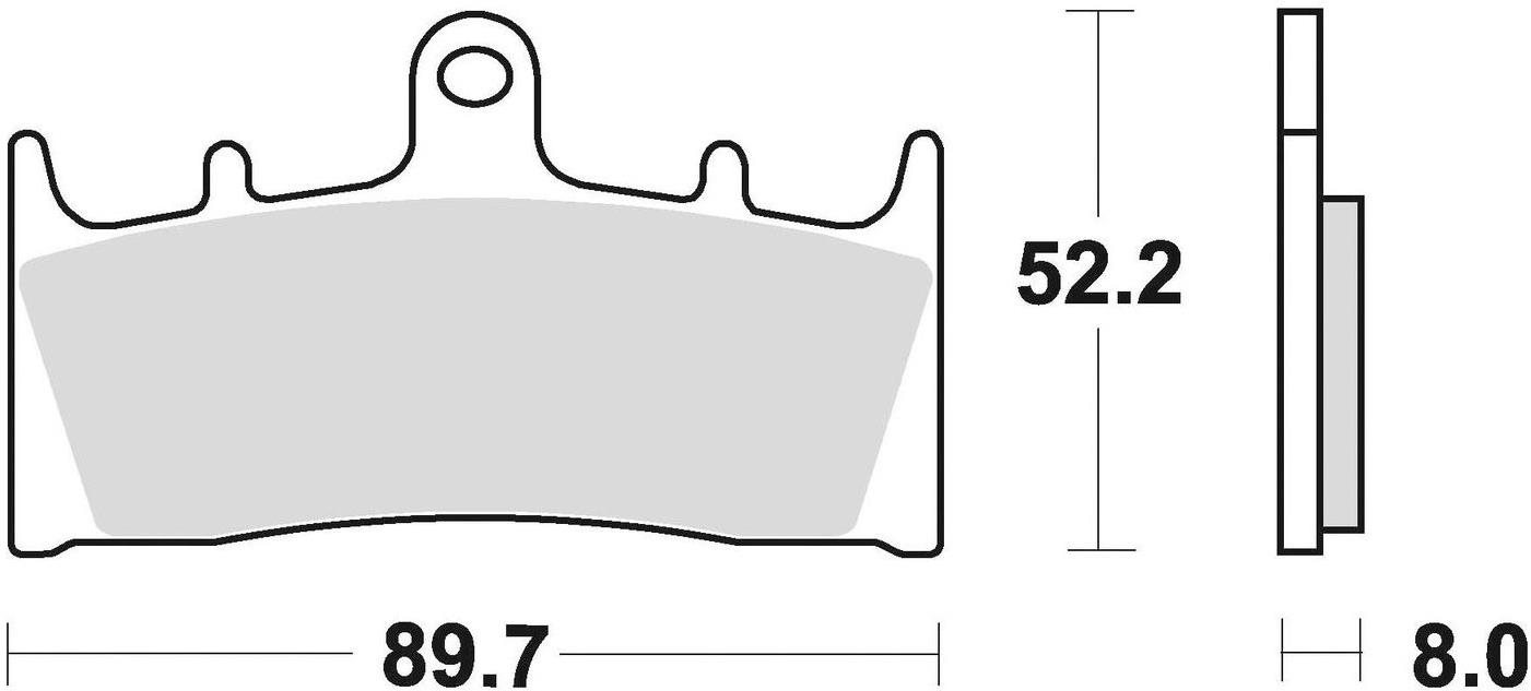 Braking brzdové destičky (semi metalická směs CM66) (2ks) M501-294