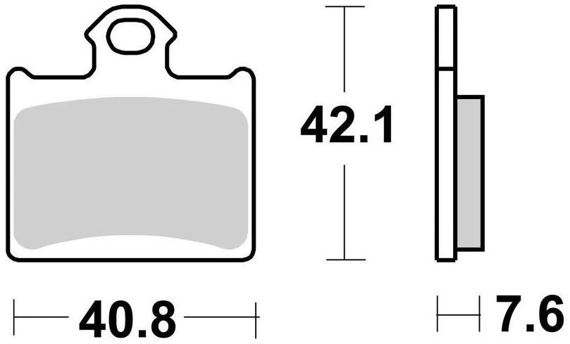 Braking brzdové destičky (sinterová směs CM44) (2ks) M501-266