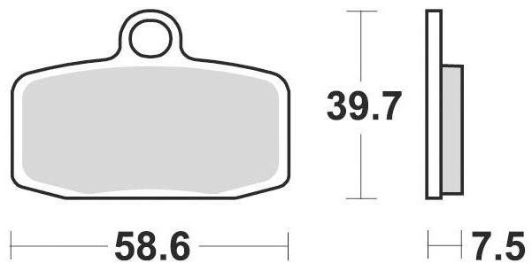 Braking brzdové destičky (sinterová směs CM44) (2ks) M501-267