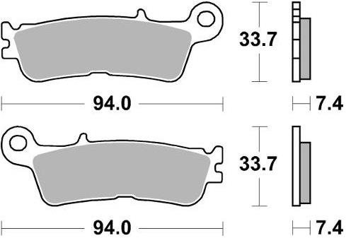 Braking brzdové destičky (sinterová směs CM44) (2ks) M501-363