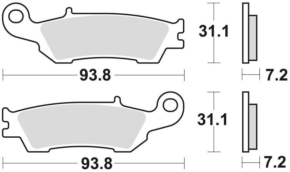 Braking brzdové destičky (sinterová směs CM46) (2ks) M501-333