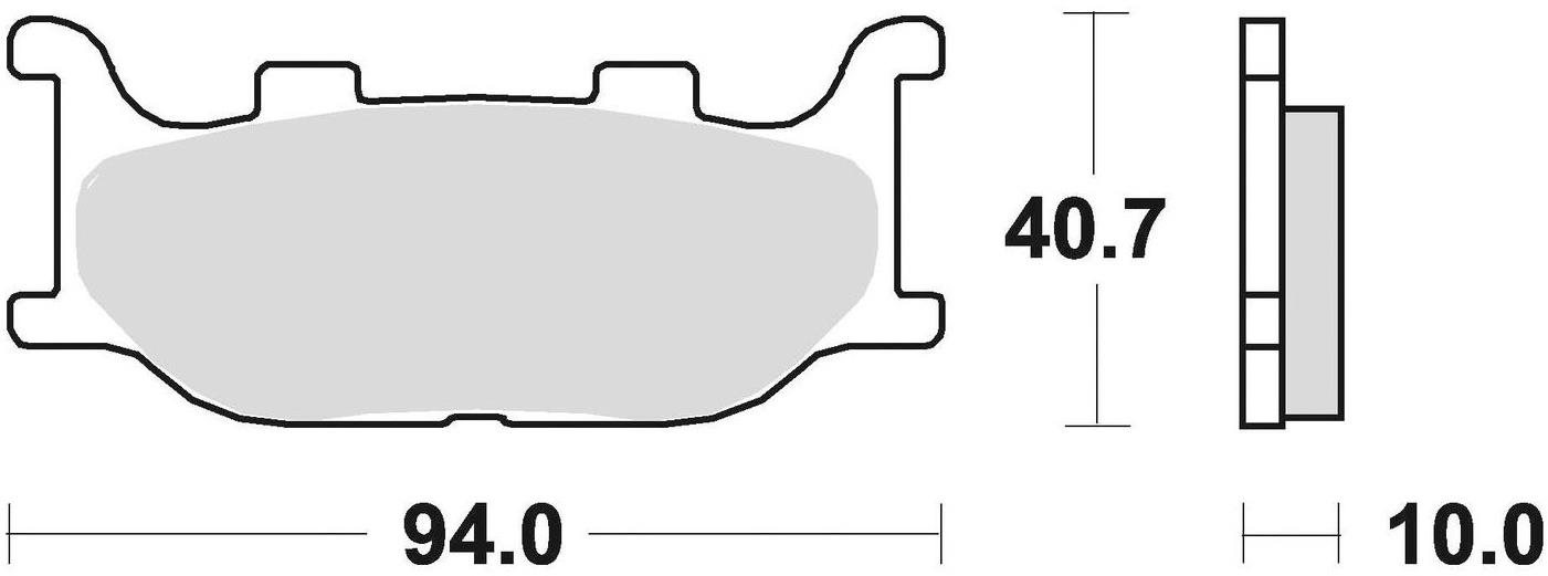 Braking brzdové destičky (sinterová směs CM55) (2ks) M501-211