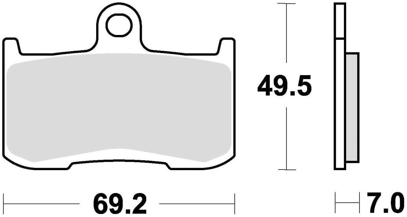 Braking brzdové destičky (sinterová směs CM55) (2ks) M501-226