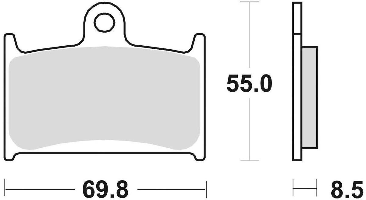 Braking brzdové destičky (sinterová směs CM55) (2ks) M501-204