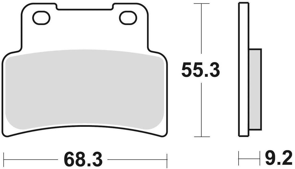 Braking brzdové destičky (sinterová směs CM55) (2ks) M501-232