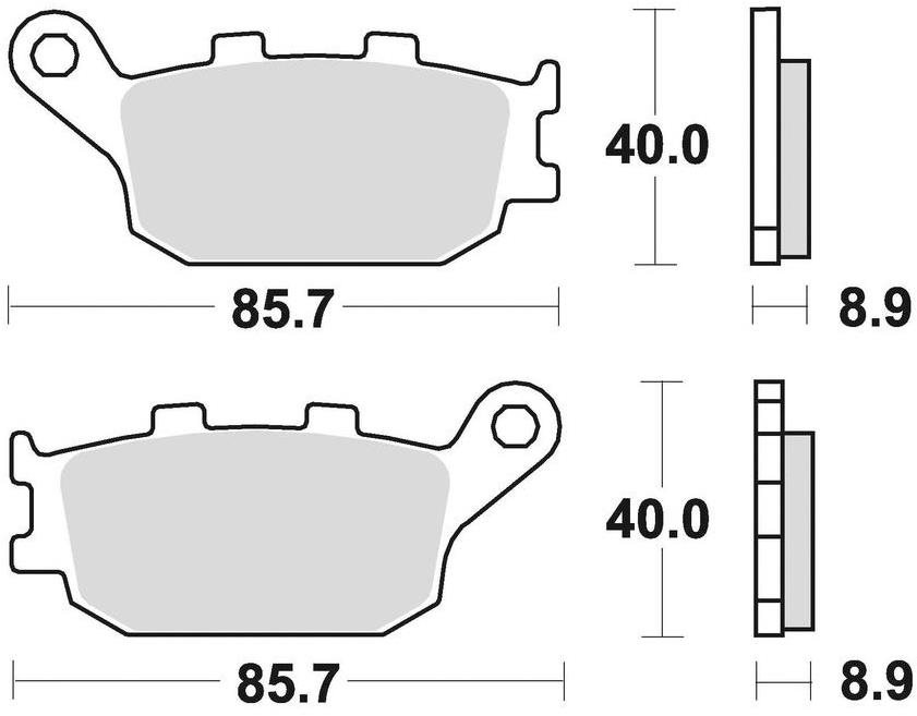 Braking brzdové destičky (sinterová směs CM56) (2ks) M501-275