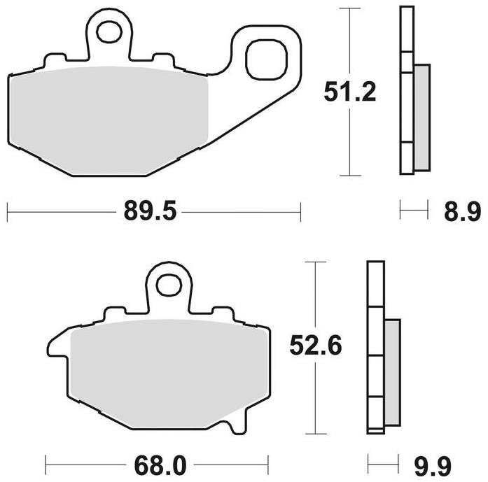 Braking brzdové destičky (sinterová směs CM56) (2ks) M501-278
