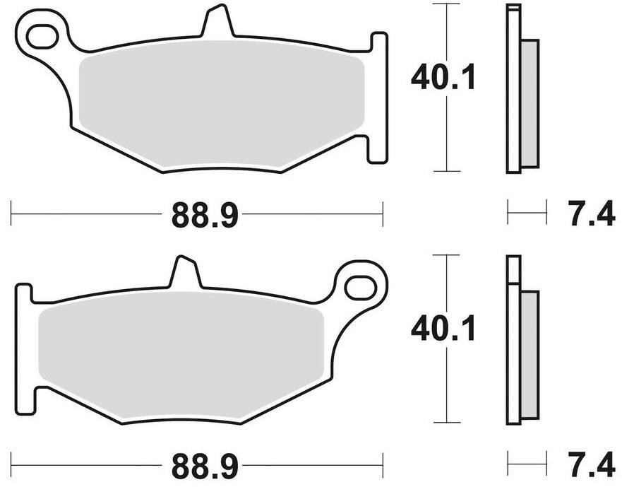 Braking brzdové destičky (sinterová směs CM56) (2ks) M501-286
