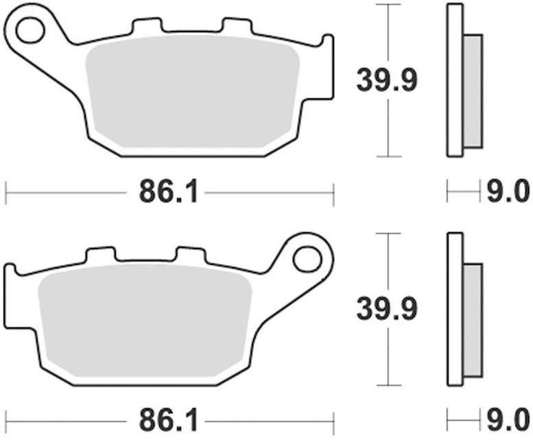 Braking brzdové destičky (sinterová směs CM56) (2ks) M501-289