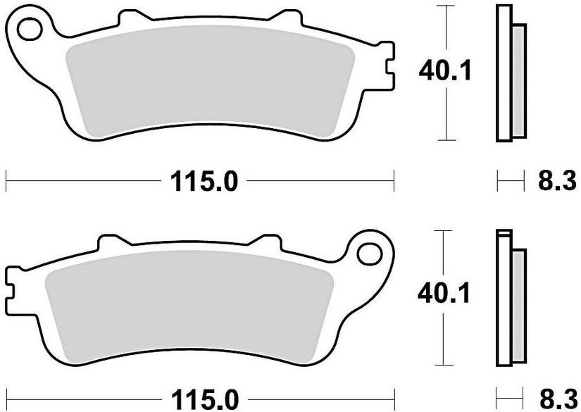 Braking brzdové destičky (sinterová směs CM56) (2ks) M501-280