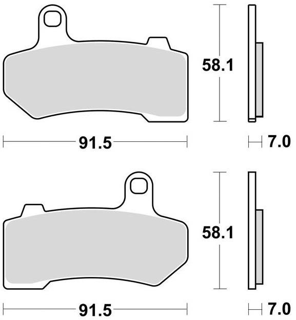 Braking brzdové destičky (sinterová směs CM77) (2ks) M501-337