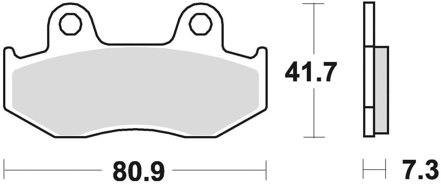 Braking brzdové destičky (sinterová směs P30) (2ks) M501-309