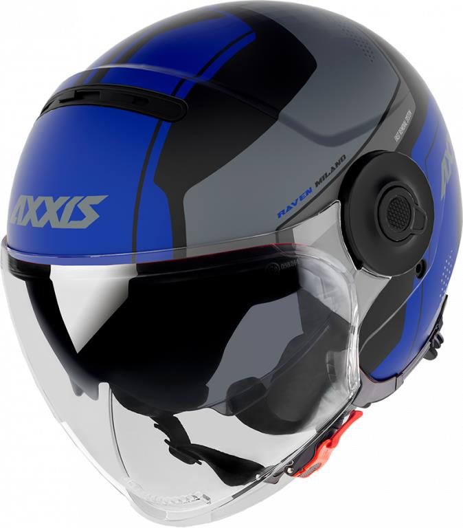 Axxis Raven SV ABS Milano otevřená helma matt blue XS