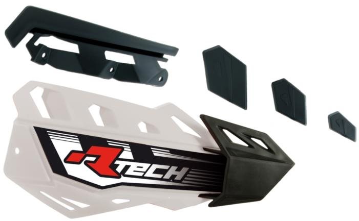 RTECH Plasty Krytů Páček Flx / Flx Alu / Flx Atv, Bílo-Černé, Pár