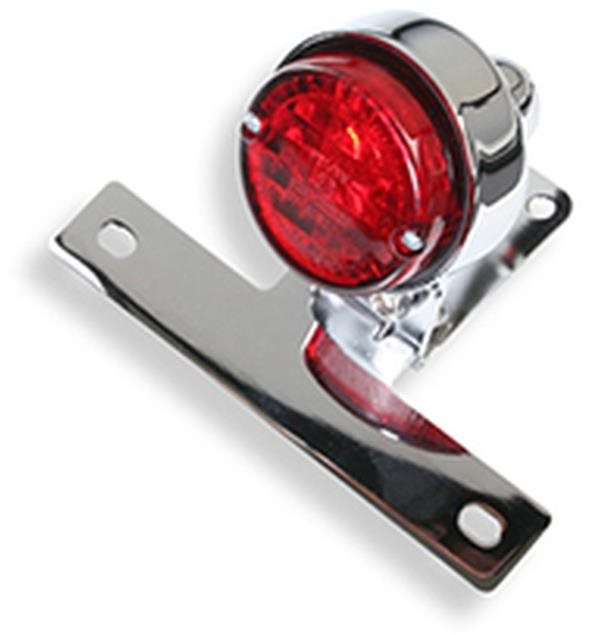 Q-TECH zadní světlo s osvětlením a držákem RZ průměr 55 mm, 21V/5W