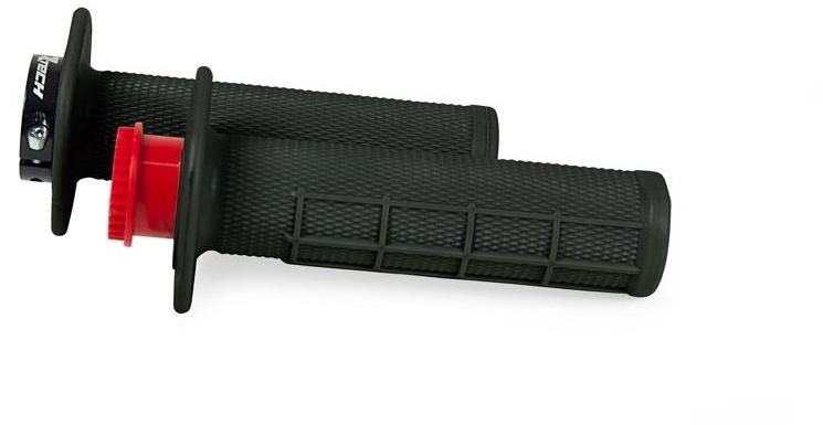 RTECH gripy lock-on R20 Half Waffle, černé, 1 pár